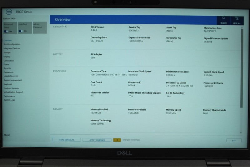 Dell Latitude 7430 14" FHD Touch i7-1265U 1.8GHz 256GB SSD 16GB RAM NO OS gallery