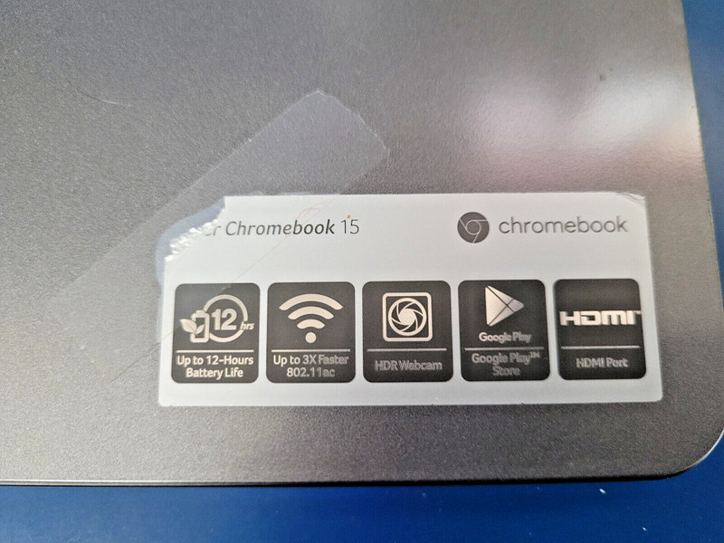Acer Chromebook 15 N15Q9 CB3-532 Laptop 1.04GHz 4GB 16GB eMMC Chrome OS 15.6" gallery