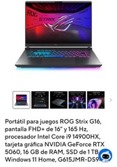 ASUS ROG Strix Gaming Laptop i9-14900HX RTX 5060 16GB 1TB SSD Win 11 Pro