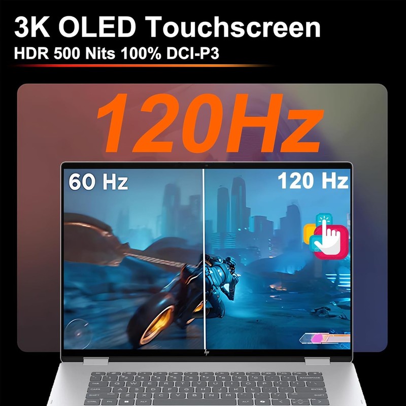 HP OmniBook7 Flip 2-in-1 AI Laptop 16"3K OLED Touch Backlit Ultra 7 32GB RAM 1TB gallery