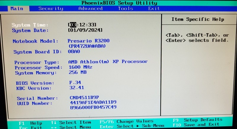 Compaq Presario R3200 AMD Athlon CPU @ 1.60Ghz, 256MB ram, DVD-rom gallery
