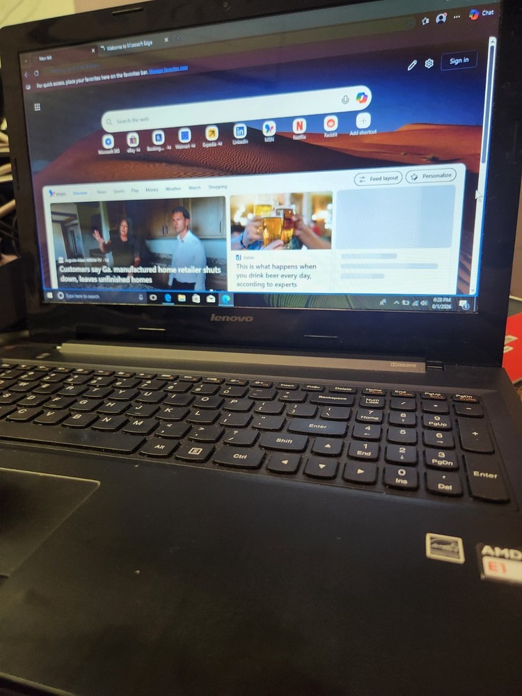 Lenovo G50-45 AMD Radeon R2 Graphics/AMD E1-6010 @ 1.35GHz / 12 GB RAM/500GB HDD