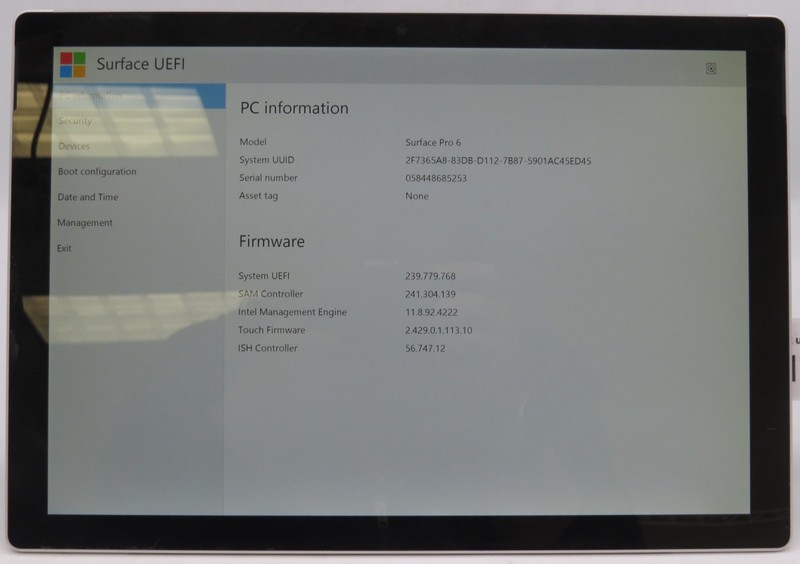 Surface Pro 6 1796 Tablet | i5-8350U | 128GB Internal | 8GB RAM | No OS gallery