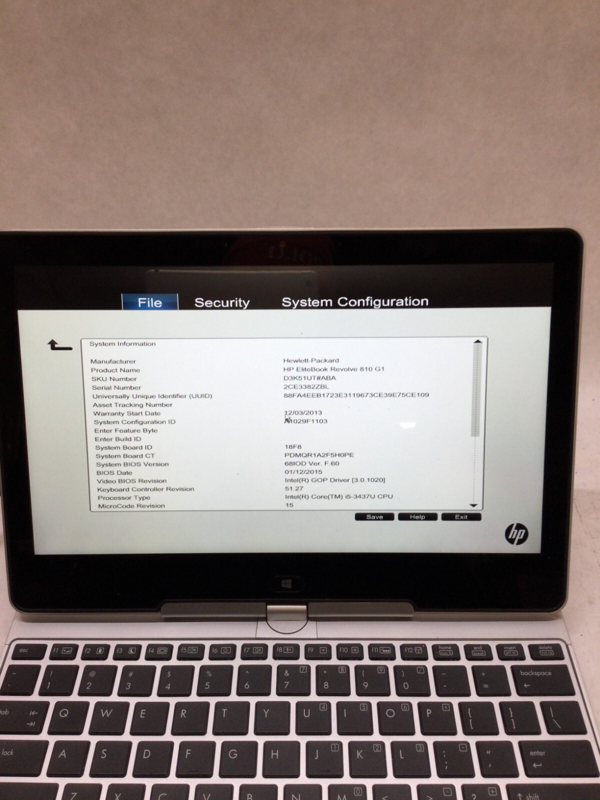 HP EilteBook 810 G1 11.6" Laptop Intel i5-3437U 1.9 Ghz 4GB RAM NO HDD NO OS -DW gallery