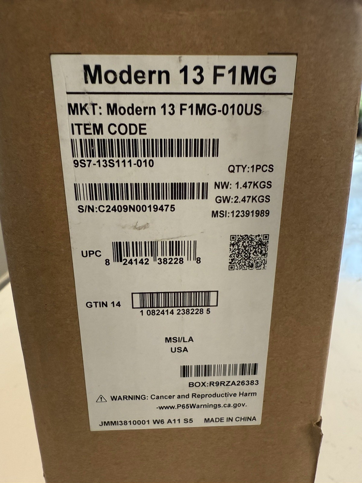 MSI Modern 13" Ultrabook Laptop - Intel Core 7-150U (1.80 GHz) - 16GB - 1TB SSD gallery
