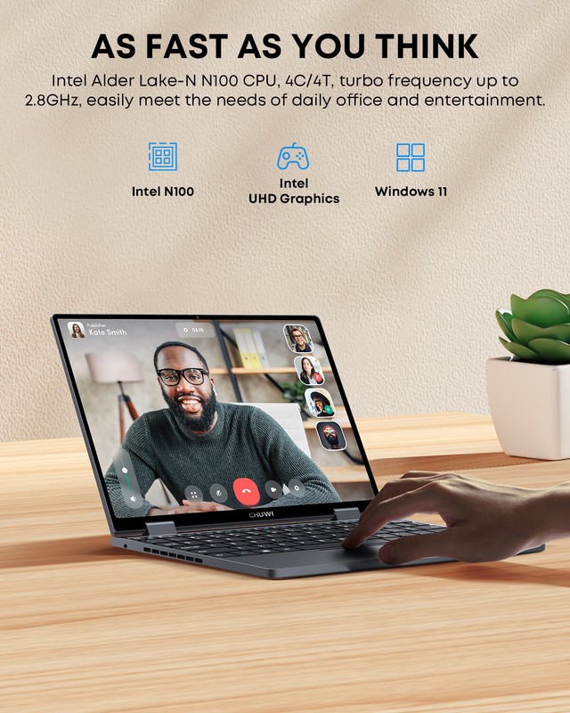 CHUWI 10.51'' MiniBook X Windwos 11 Intel N100 Touchscreen Laptop 12G+512G SSD gallery