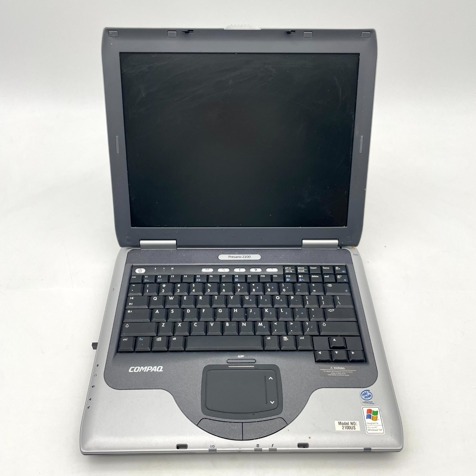 HP Compaq Presario 2100 Laptop 15" Display Intel Celeron Untested For Parts gallery