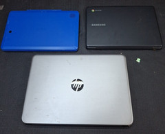 Lot of 3 – Laptops- Samsung, RCA, HP – UNTESTED – Storage Locker Find