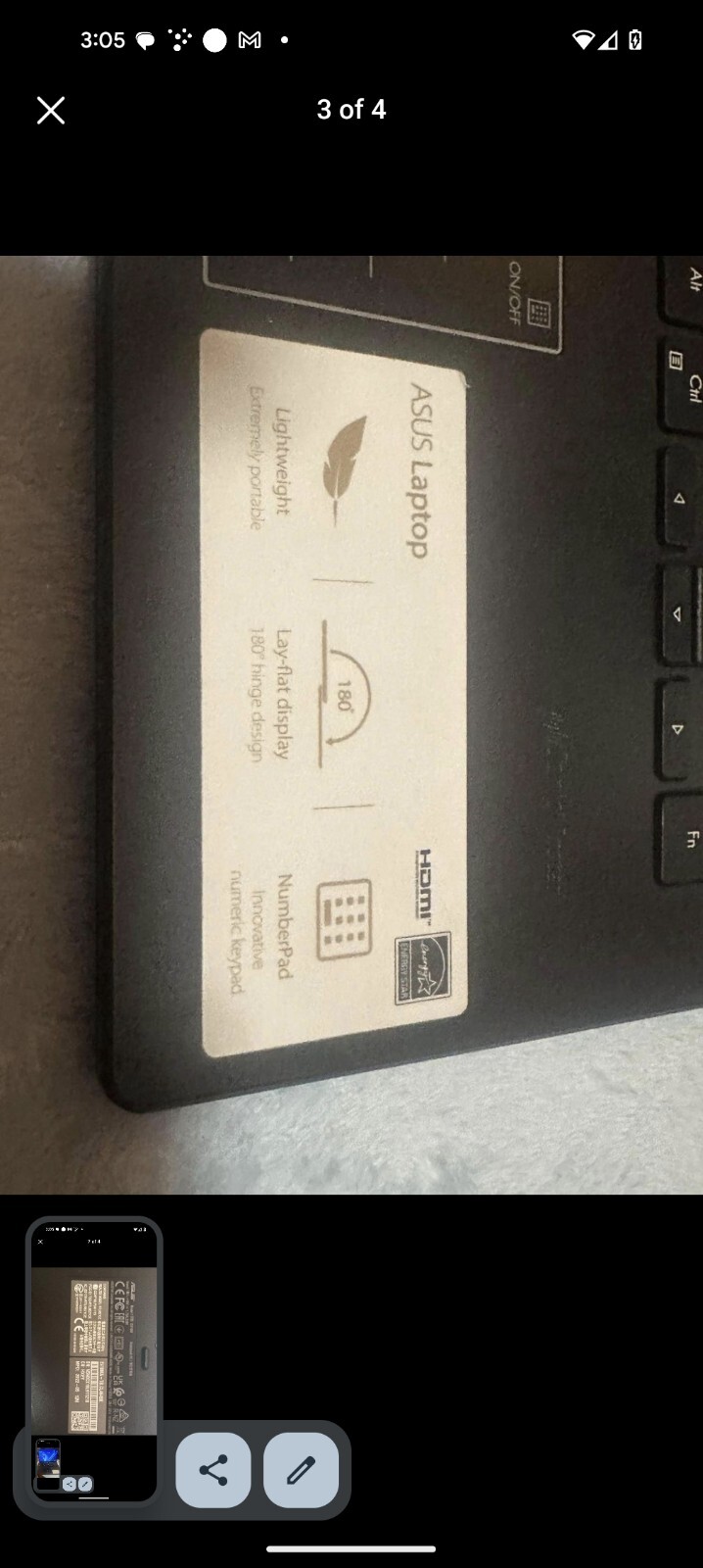 ASUS VivoBook E410MA 14" (64GB eMMC, Intel Pentium N-Series, 2.80 GHz, 4GB)... gallery