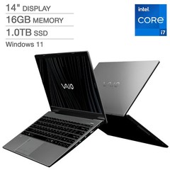 Brand New VAIO Laptop Core i7 11th Gen 16GB RAM 1TB SSD 14.1 Full HD Black