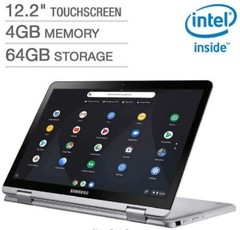 Samsung Chromebook Plus V2 12.2″ Touchscreen 2-in-1 4 GB RAM 64 GB eMMC XE520QAB