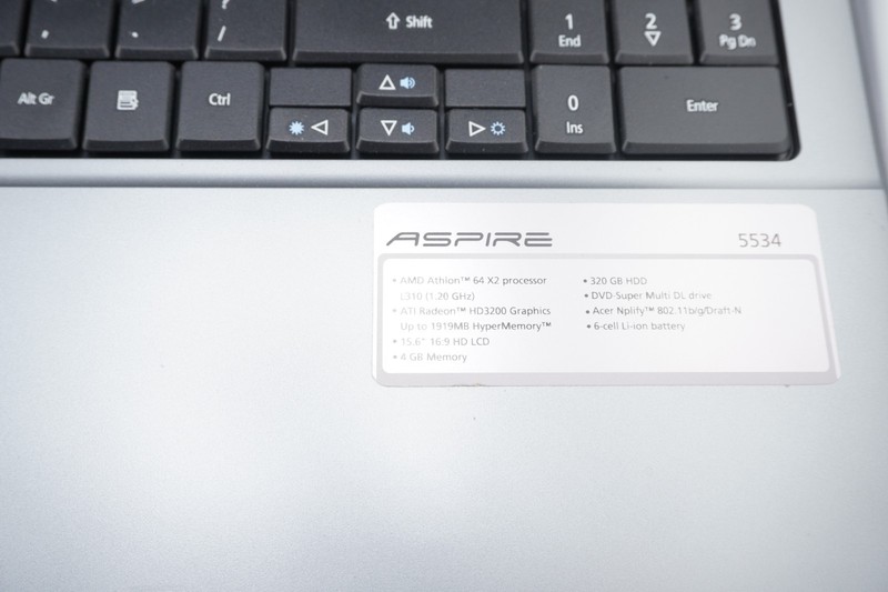 Acer Laptop 5534 Factory Reset Never Used Athlon 64 X2 Dual Core 4GB 32HDD gallery