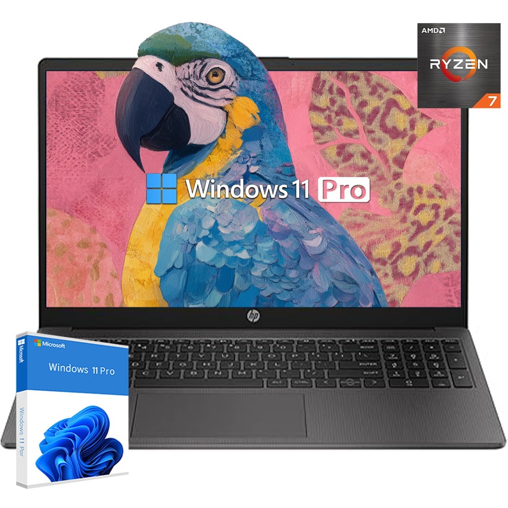 HP 255 G10 Laptop 15.6 in FHD AMD Ryzen 7 7730U UpTo 64GB RAM 4TB Windwos 11 Pro