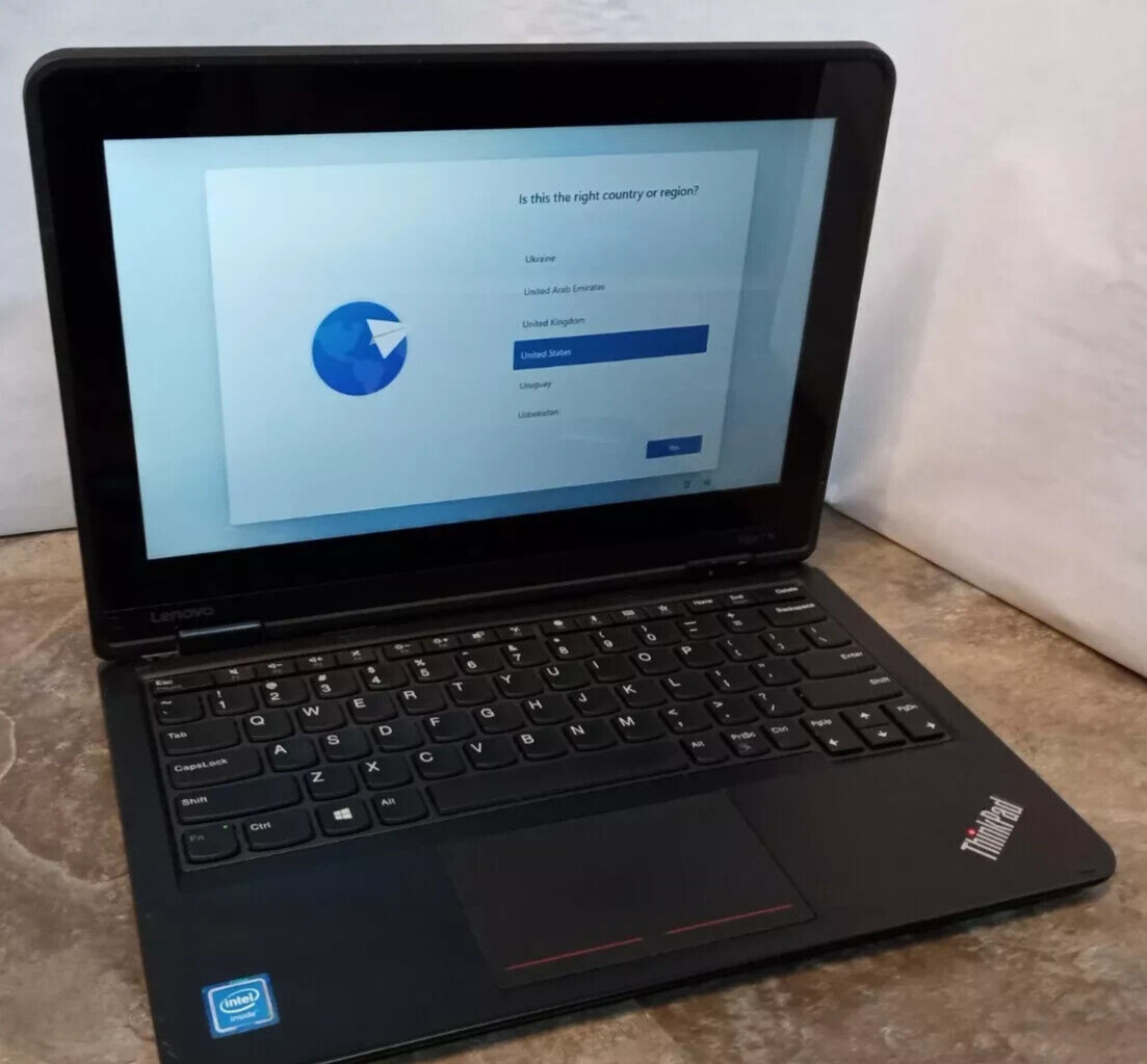 Lenovo ThinkPad Yoga 11e TouchScreen 8GB RAM 128GB SSD Windows 10 * See Descr gallery
