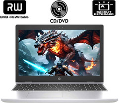 15.6″ HP ProBook Laptop PC: Intel i5-8250U! 16GB RAM, 480GB SSD! CD/DVD Burner!