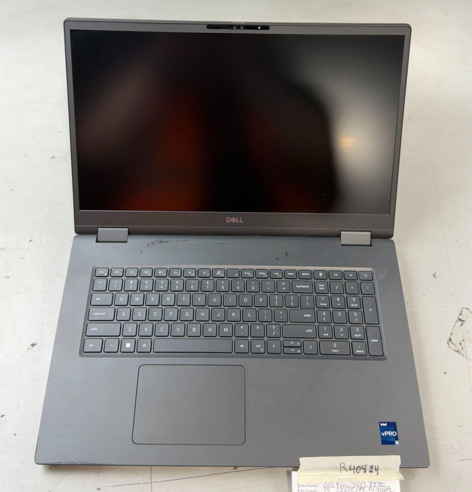 Dell Precision 7770 i5-12600HX / 0GB RAM / NO SSD -RL6478 gallery
