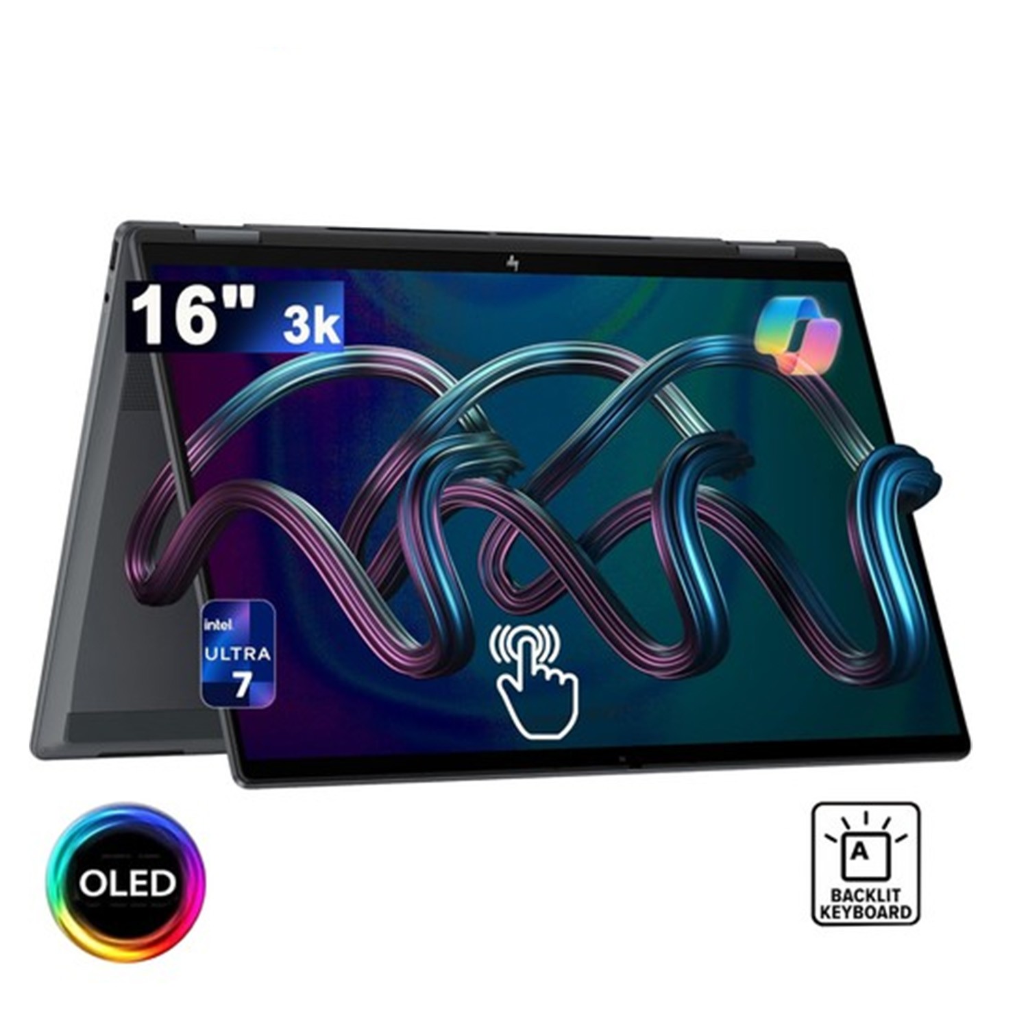 4pcs HP OmniBook 7 2-in-1 Laptop,16" 3k OLED Touch,U7-258V,UpTo 32GB 1TB SSD gallery