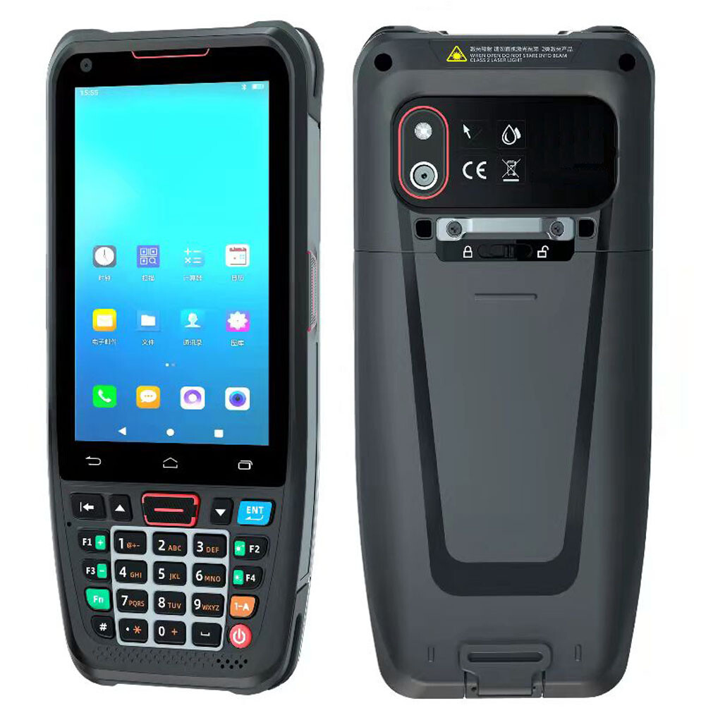 HiDON Android10 4" IP66 waterproof handheld terminals with 2D barcode NFC gallery