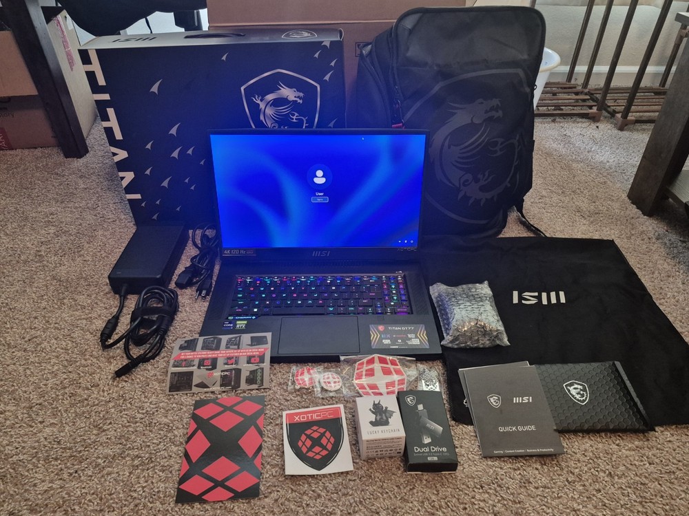 🔥MSI TITAN GT77 12UHS, 12900HX, 3080Ti, 64GB RAM, 2TB, Windows Pro 11🔥