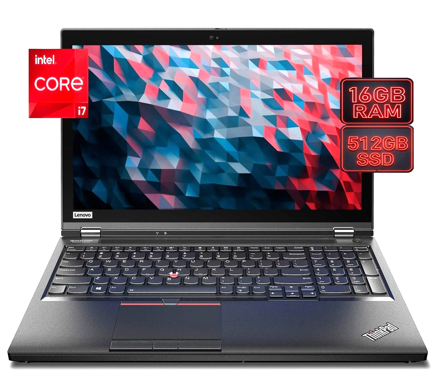 15.6 FHD Lenovo Laptop PC: Intel i7 Hexa-Core! Backlit Keyboard! Windows 11 Pro! gallery