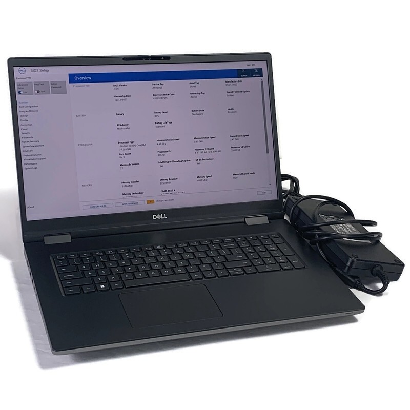 Dell Precision 7770 17" Laptop i7-12850HX 2.1GHz 32GB 512GB NVMe SSD - Win11 gallery