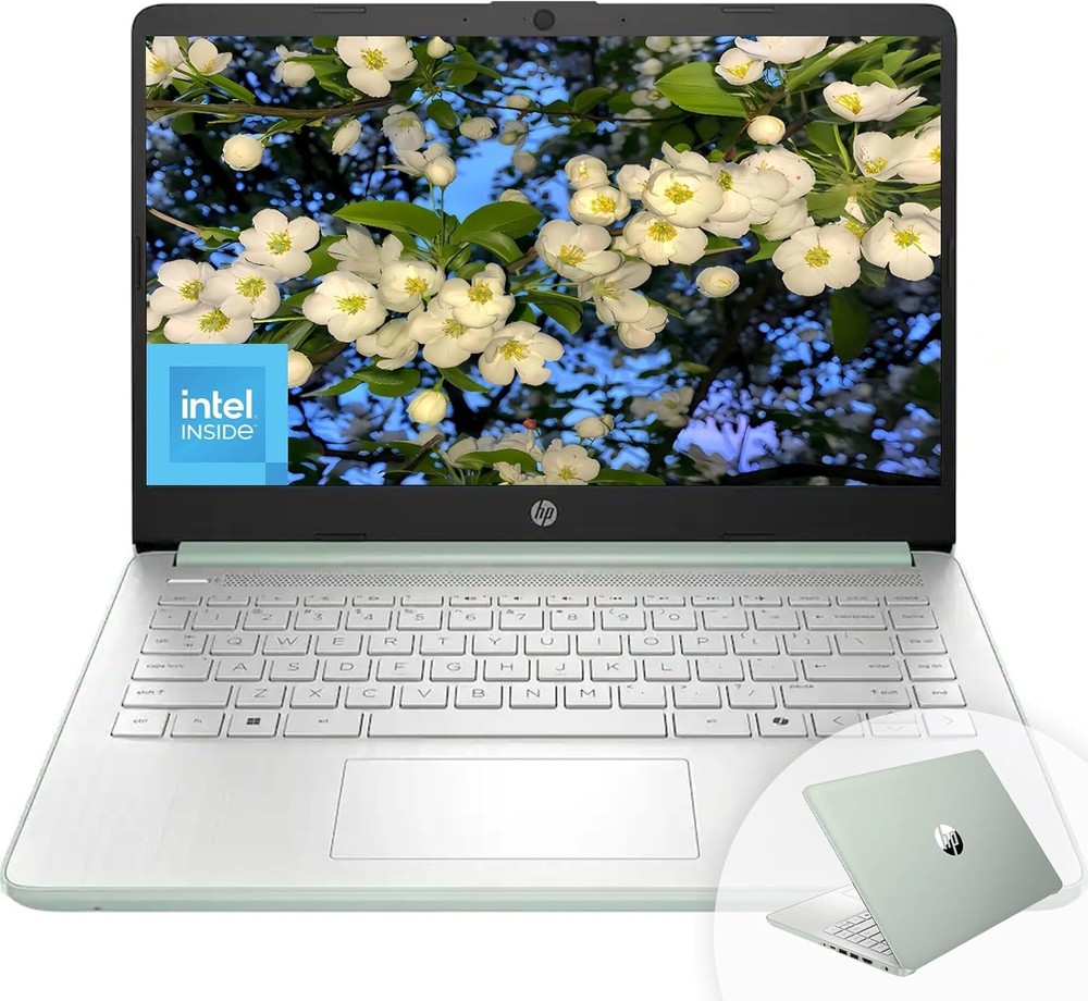 HP 14" Student Laptop computer Intel N150 Win11Pro Up To 16GB RAM 128GB Silver