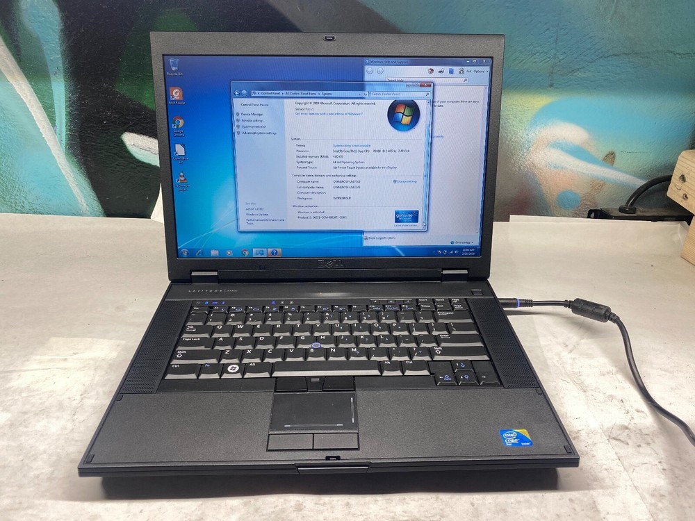 Dell E5400 14" Laptop Core 2 Duo - 2GB - 80GB - Windows 7 - TESTED COMPLETE