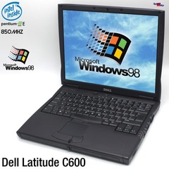 DELL LATITUDE C600 INTEL PENTIUM III 850MHZ LAPTOP 256MB 12GB PARALLEL LPT