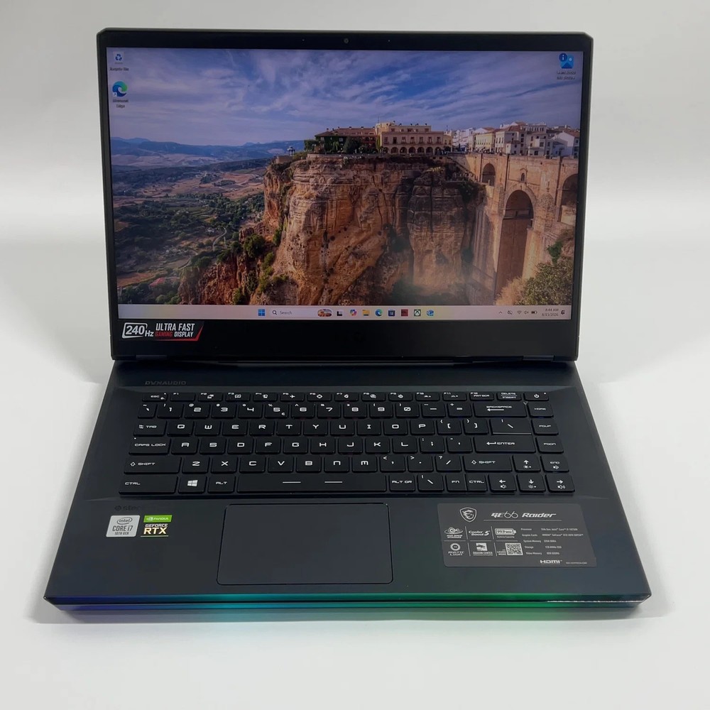 MSI Raider GE66 10SFS 15.6" i7 10750H 2.6GHz 32GB RAM 1TB SSD GeForce 2070 Super