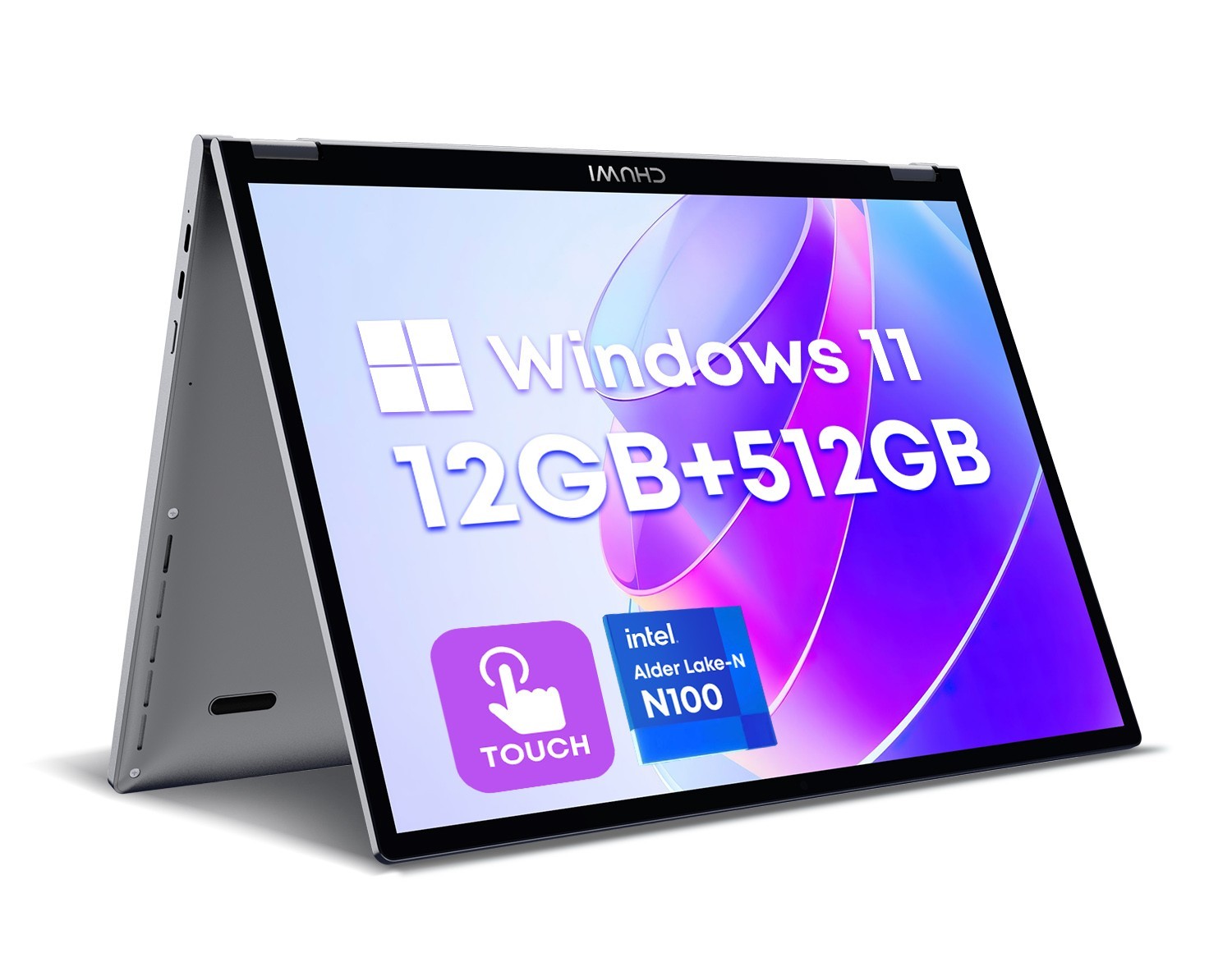 CHUWI MiniBook X Intel N100 10.5in Touchscreen Laptop Mini Size Win11 12G+512G gallery