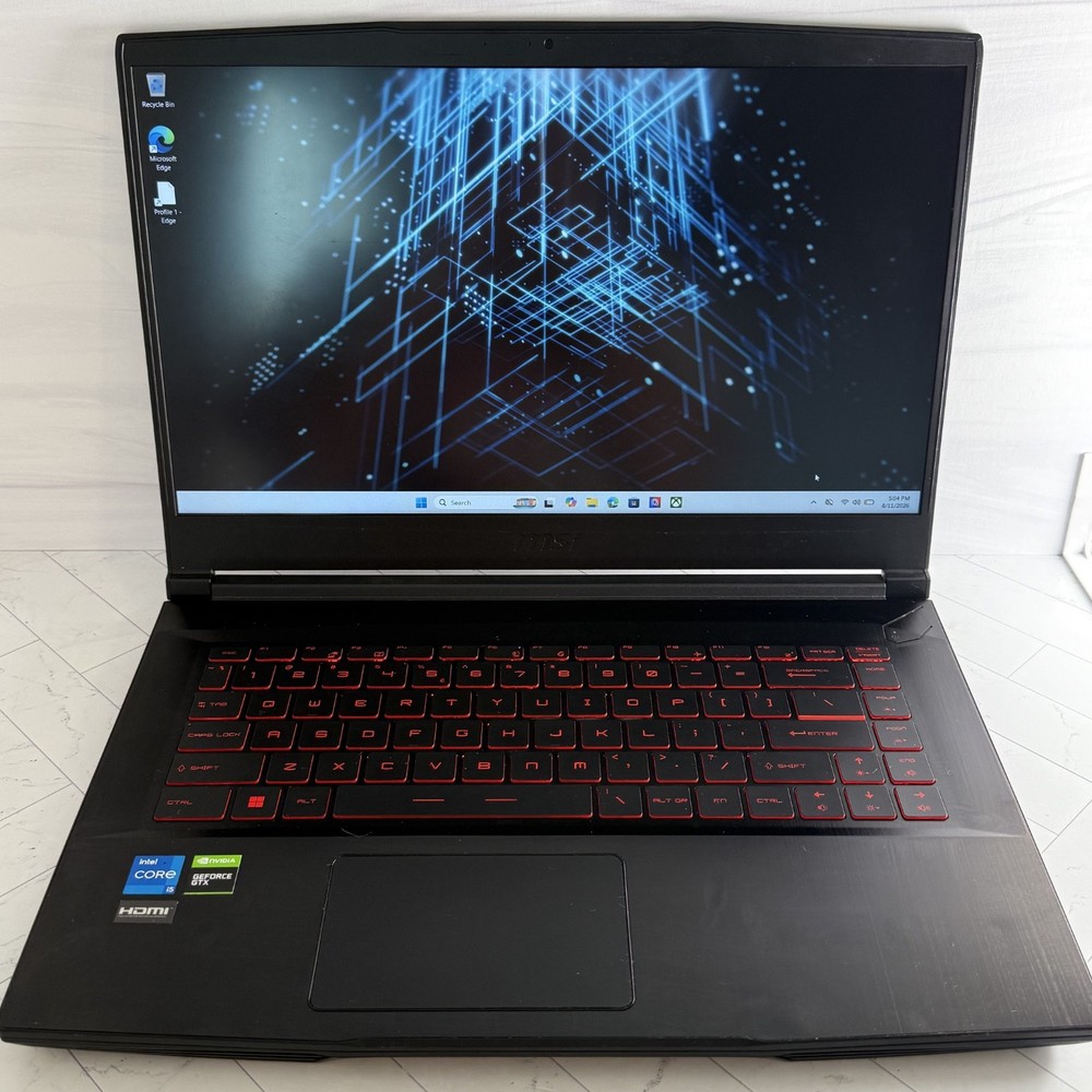MSI GF63 Thin 11Sc NVIDIA GeForce GTX 1650 8GB 256GB Win 11 Home Gaming PC #H955