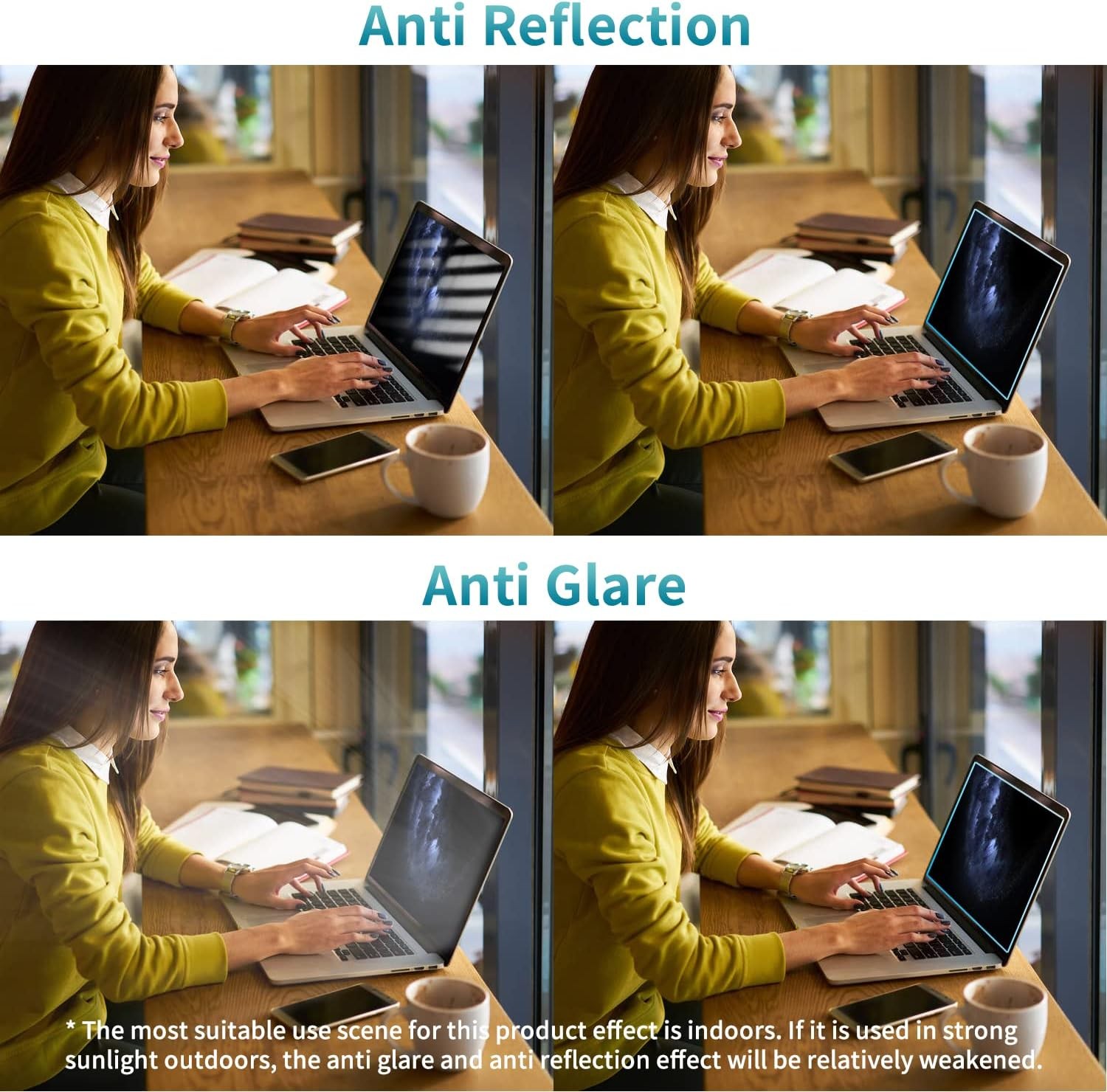 Anti Blue Light Screen Protector 2-Pack for 13.3" Laptops with 16:10 Ratio gallery