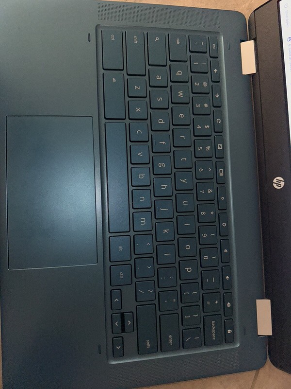 HP 14” Touch Chromebook, Intel Celeron N4120, 4GB RAM, 64 Gb, Forest Teal Chrome gallery