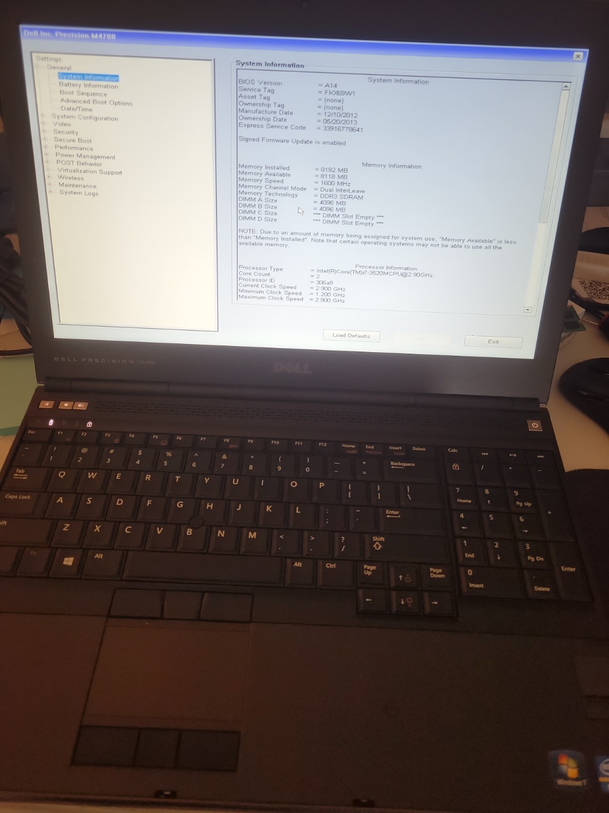 Dell Precision M4700 15.6" FHD Intel i7-3520M 2.90 GHz 8GB 256GB SSD Windows 10 gallery