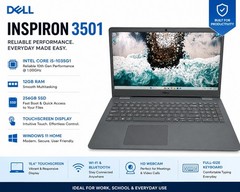Dell Inspiron 3501 – I5-1035G1@1ghz 12gb Ram 256 SSD TOUCH Win11Home