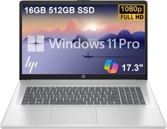 HP 17.3″ Touch Laptop HD AMD Ryzen 5 7430U Win 11 Pro 16GB RAM, 512GB SSD Silver
