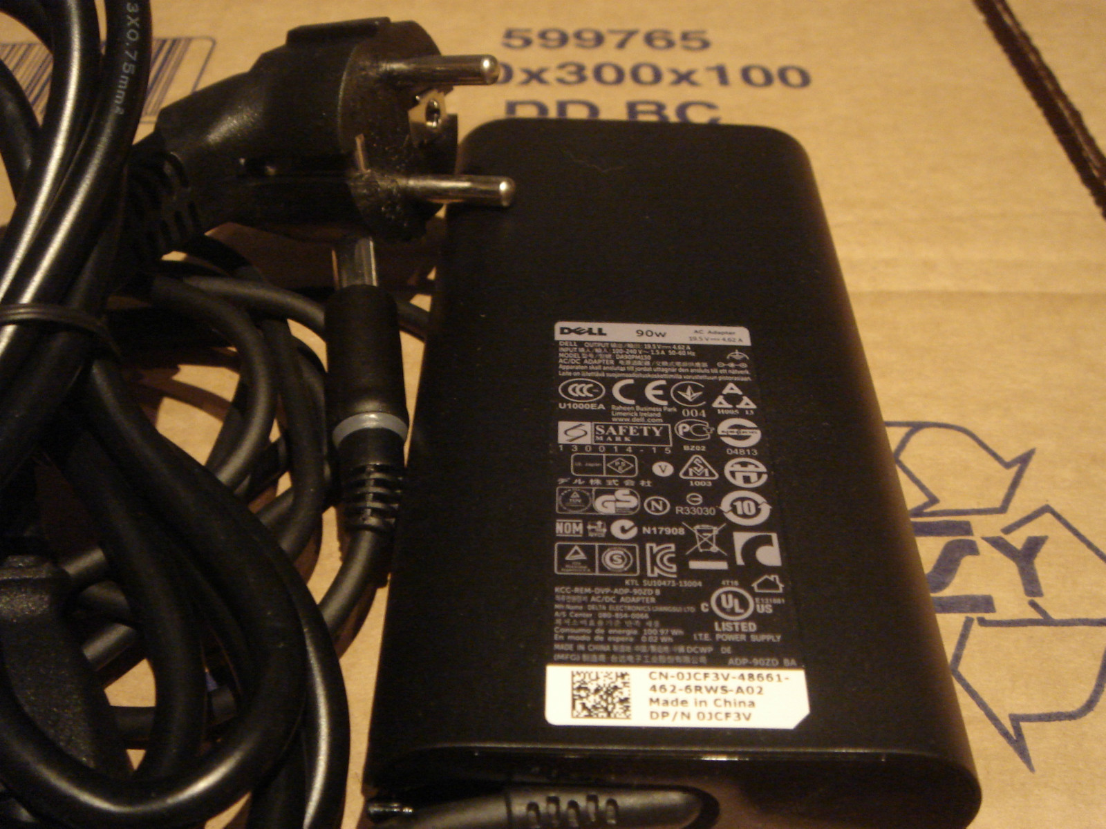 Origin Dell 90W 19.5V 4.62A 0JCF3V DA90PM130 332-1833 Genuine gallery