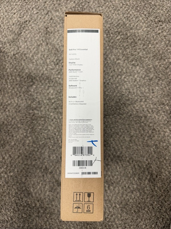 Dell Pro 14 Essential 14" PV14255 -AMD Ryzen 5 220 16GB, 512GB SSD WIN 11 Pro gallery