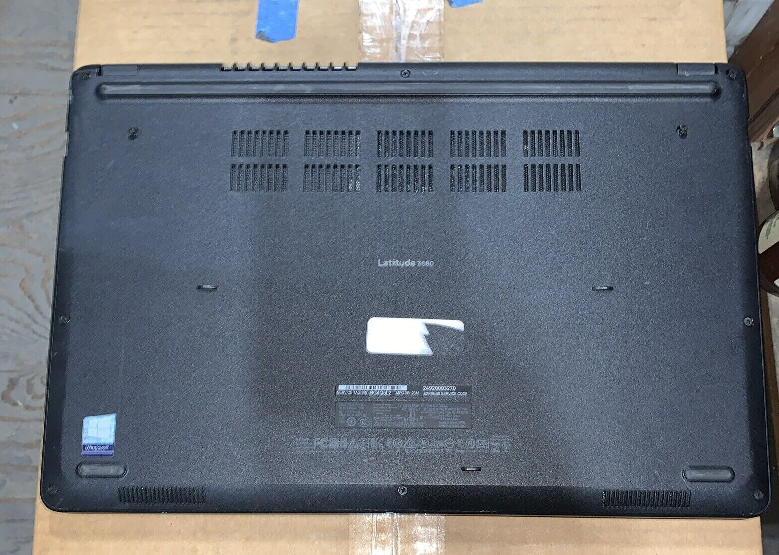*DELL LATITUDE 3580 INTEL CORE i3-6006U 2.00GHZ 4GB RAM **NO HD/ NO CADDIE gallery
