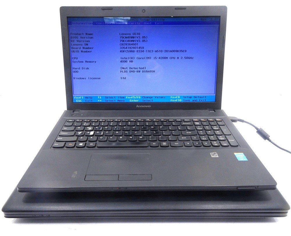 Lot 2 Lenovo G710, G510 Core i5 4200M 2.50GHz 4GB RAM NO HD - Laptop