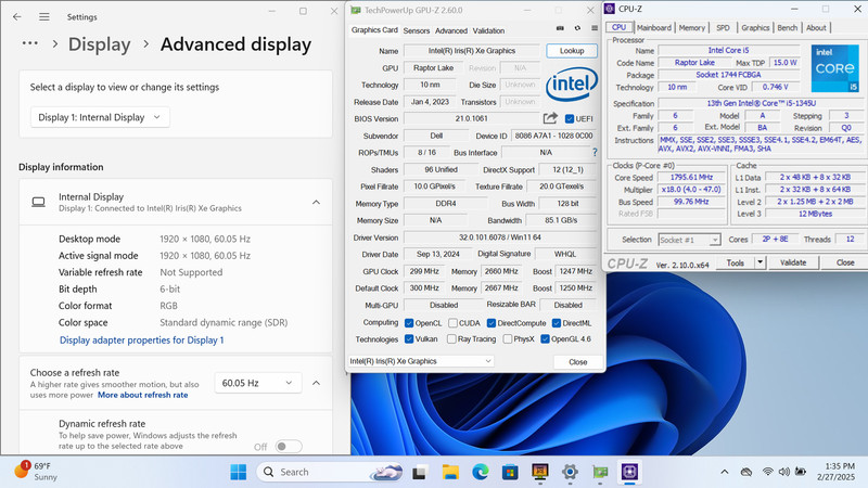 DELL LATITUDE 5440 14" FHD I5-1345U 256GB 16GB W11P Backlit FP Reader Warranty gallery