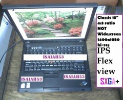 Lenovo T601F ✅ FRANKENPAD ✅ T60 T61 15″ USED SXGA+ IPS Flexview T601 laptop SSD