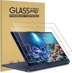2-Pack Tempered Glass Protector for Lenovo Yoga 9i Aura Edition 14″ 2-in-1