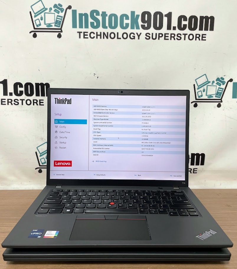 LOT 2 Lenovo ThinkPad T14 14'' Iris Xe i7-1270P 2.20GHz 16gb RAM 256gb SSD READ! gallery