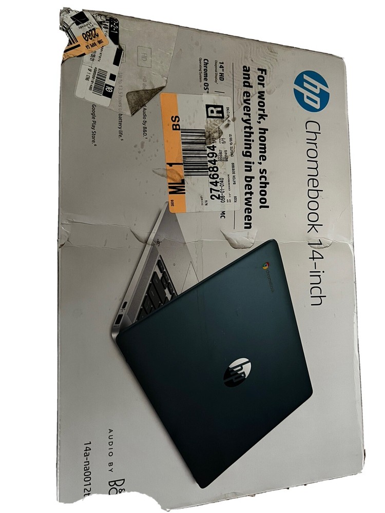 HP Chromebook 14-ca061dx 14 in. 32GB Intel Celeron N3350 2.40GHz, 4GB Laptop -