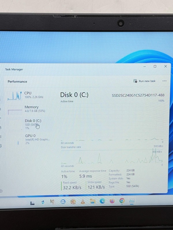 Lenovo V110-15IAP 80TG Intel Celeron N3350 8GB 256GB SSD Black w/Charger gallery