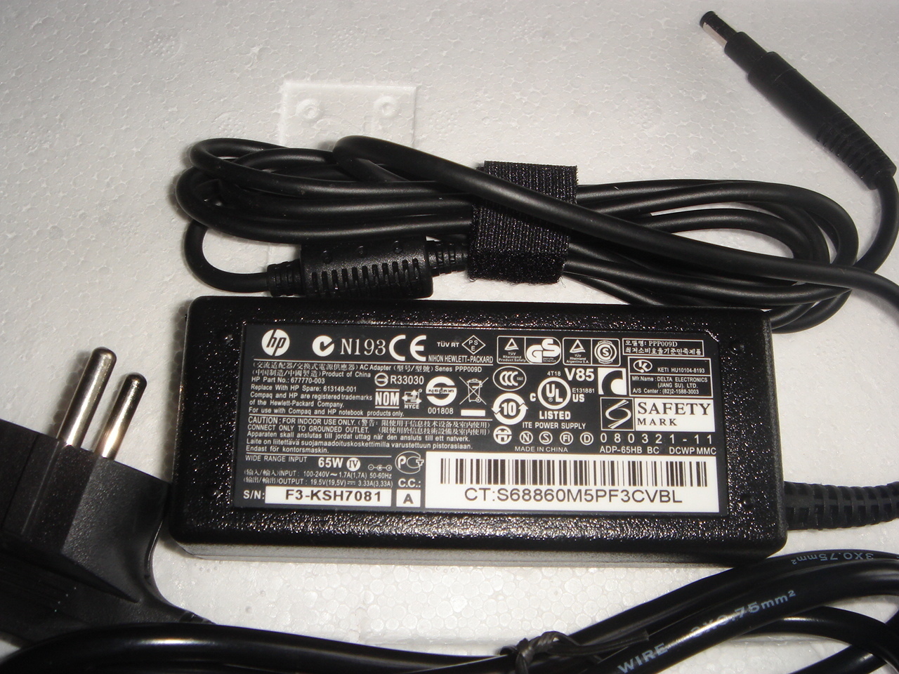 HP Pavilion 14 Power Supply 19.5V 3.33A 65W New In France gallery