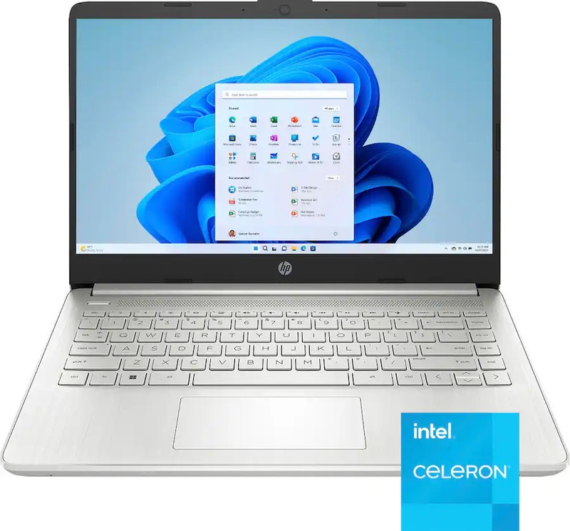HP 14" HD DISPLAY LAPTOP DQ0760DX, NATURAL SILVER *DISTRESSED PKG gallery
