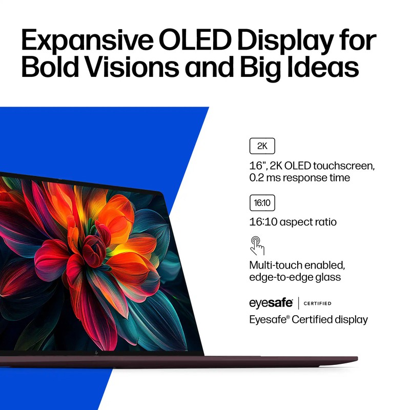 HP - OmniBook X 16" 2K OLED Touchscreen Laptop - Snapdragon X2 Elite - 24GB M... gallery