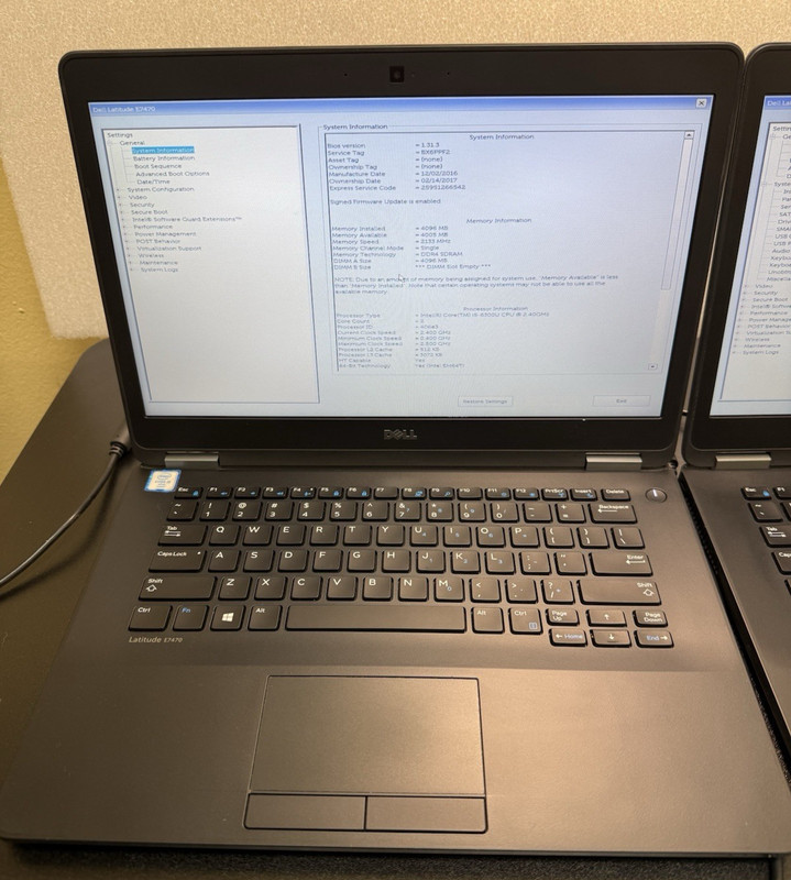 Lot of 4 Dell Latitude E7470 14" | Core i5-6300U 2.4GHz | No RAM No SSD | gallery